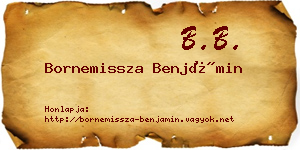 Bornemissza Benjámin névjegykártya